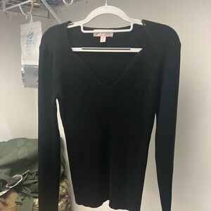 Philosophy Black Ribbed Knitwear